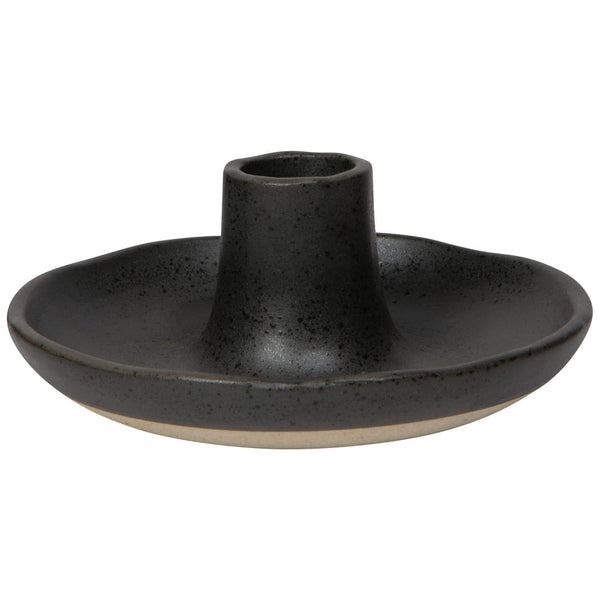 Lumina-Black Candle Holder