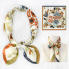 Elegant Floral Satin Scarf