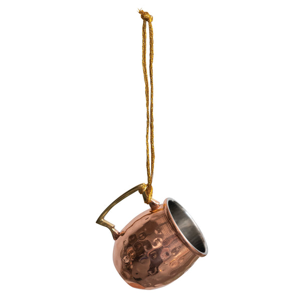 Hammered Mule Mug Ornament