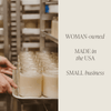 Warm and Cozy 10 oz Soy Candle, Metallic Jar