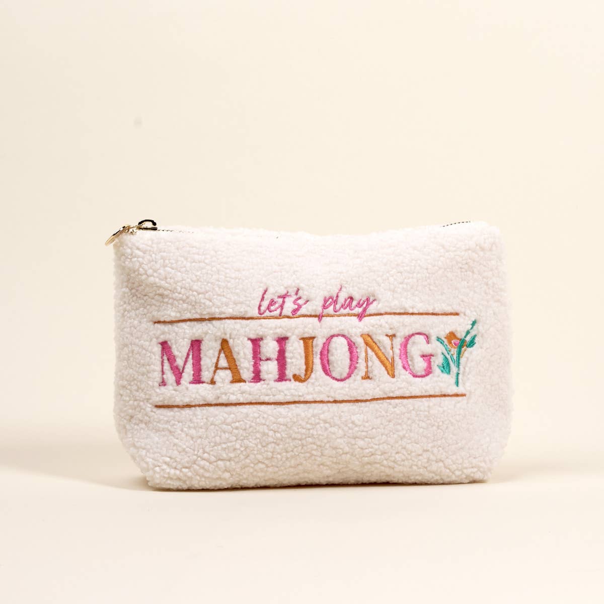 Teddy Pouch–Let's Play Mahjong