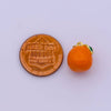 Mini Gold Orange Charm Enamel Tangerine Pendant M-827