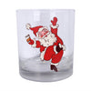 Santa No Text Rocks Glass