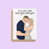Love Story Engagement Card