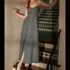 Button Front Tencel Maxi Dress - Denim