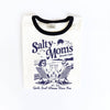 Salty Moms Beach Club Ringer Graphic T-Shirt