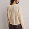 Classic Knit Button Front Cardigan - Ivory