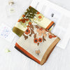 Elegant Floral Satin Scarf