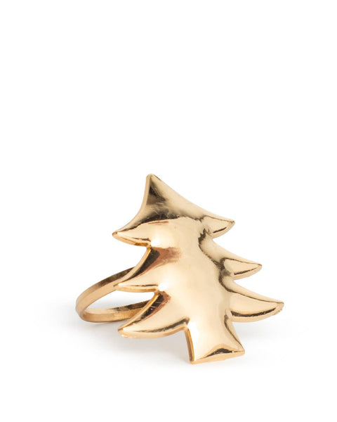 Gilded Tree Napkin Rings