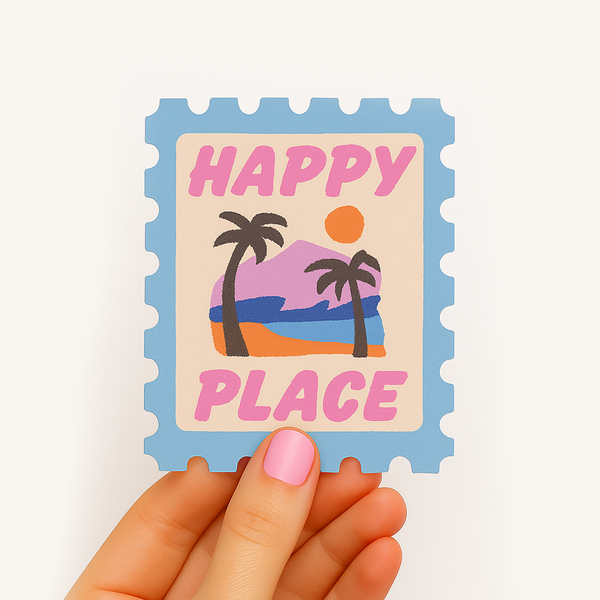 Happy Place Beach Sticker