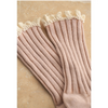 Dye & Wash Crochet Trim Socks