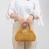 Handmade Wooden Bead Handbag - Khaki