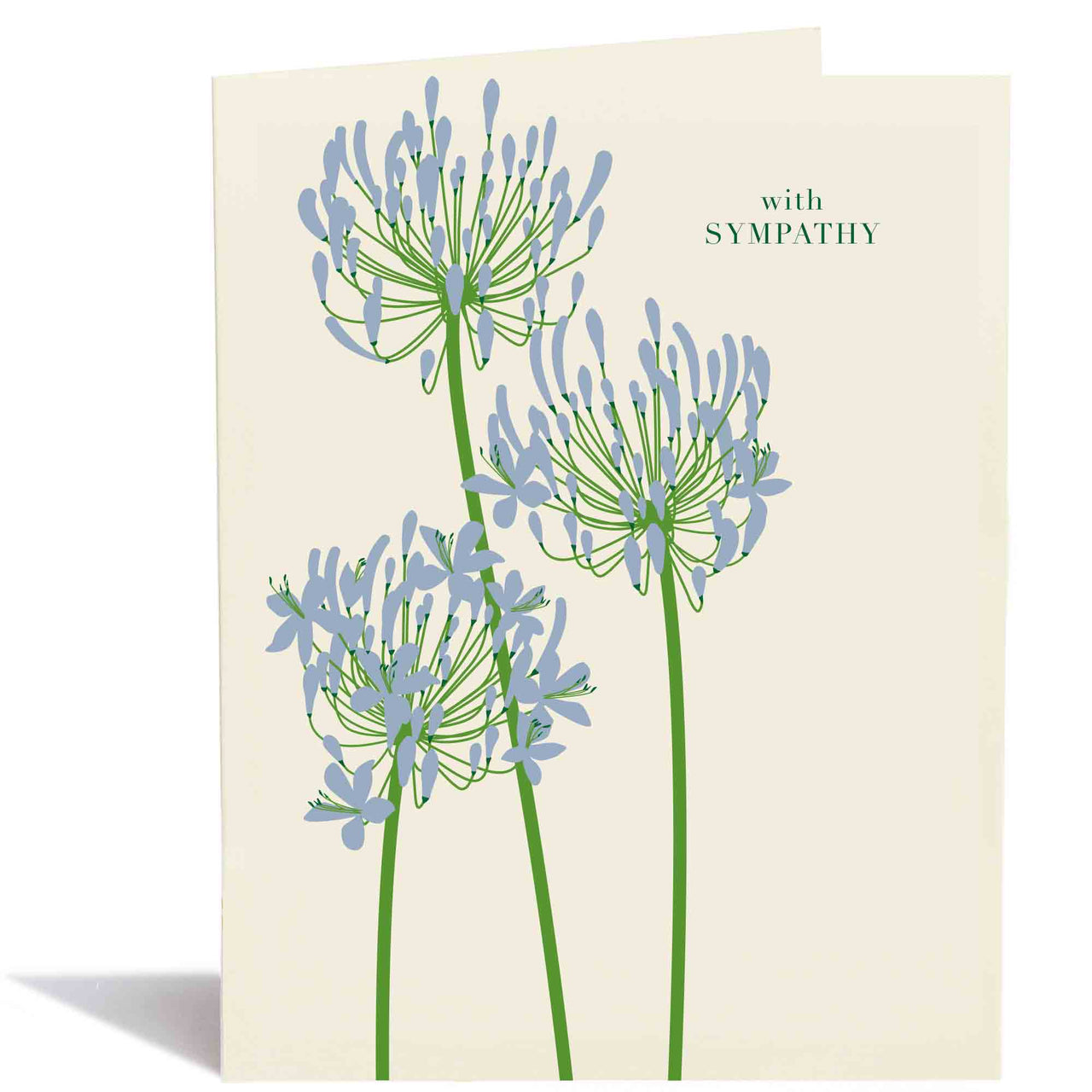 Sympathy Lily of The Nile Card