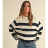 Black and White Striped Sweater