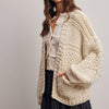 Handmade Chunky Knit Cardigan - Ivory