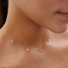 Delicate Pearl Necklace 14" - 14k Gold Fill
