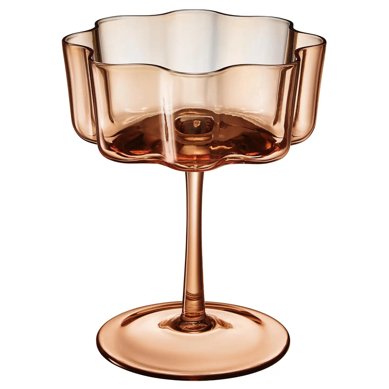 Flower Wave Coupe Cocktail Glass
