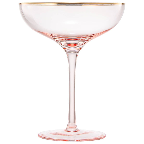 Gilded Pink Rim Coupe