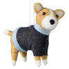 Brown Dog with Sweater Felt Ornament