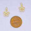 Open Petal Plumeria Charm