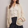 Handmade Chunky Knit Cardigan - Ivory