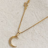 Moon and Star Necklace