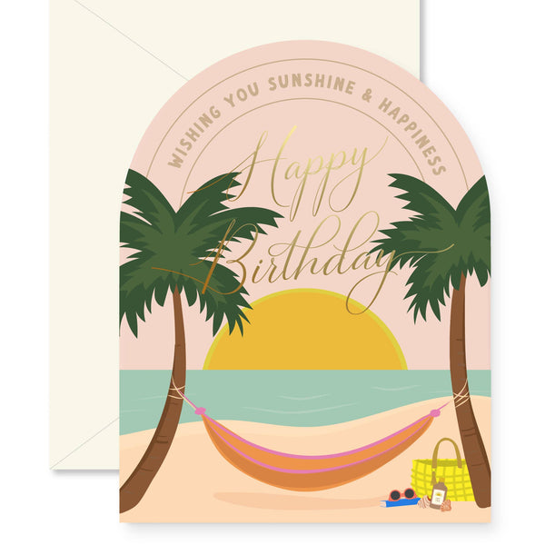 Birthday Hammock Arch Greeting Card