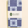 Blue Star Checked Pattern Tea Towel
