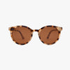 Heron Latte Tortoise Polarized Round Sunglasses