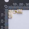 14K Gold Filled 12mm White Enamel Film Retro Digital Camera 3D Multidimensional Charm | Charms-00060