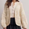 Handmade Chunky Knit Cardigan - Ivory