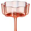 Flower Wave Coupe Cocktail Glass - Bright Colors