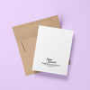 Love Story Engagement Card