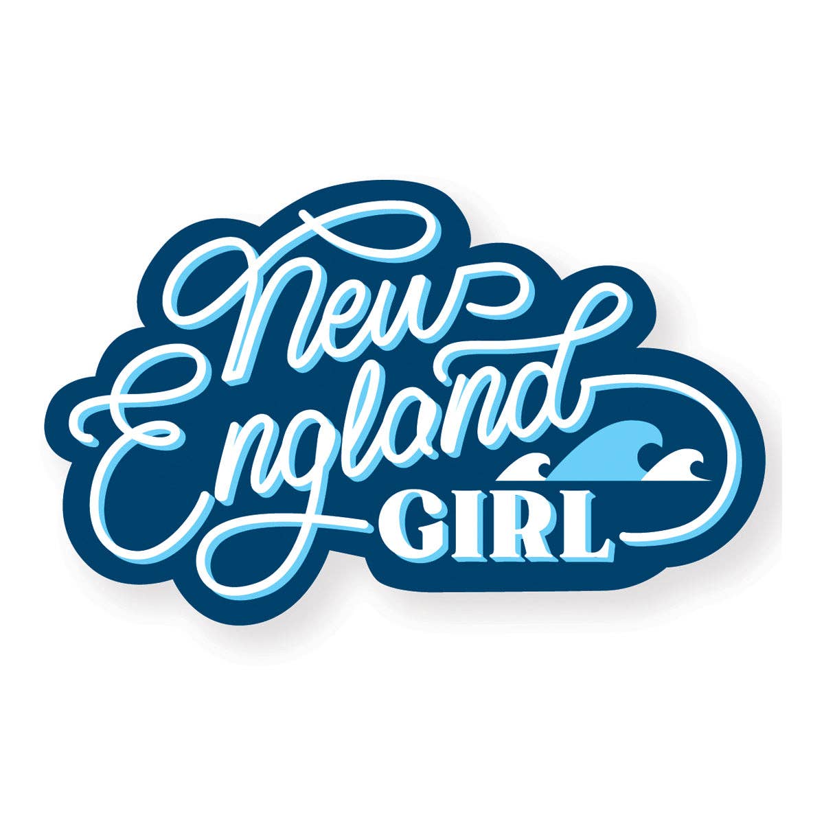 New England Girl Sticker