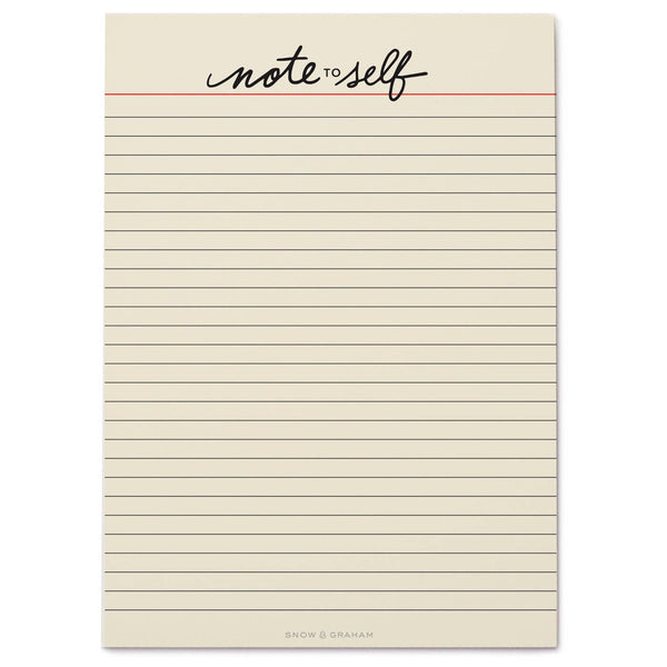 Note to Self Notepad