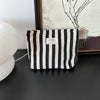 Striped  Make Up Bag