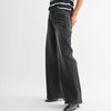 Ultra Wide Leg Jeans - Black