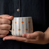 Orange Striped Ceramic Mug