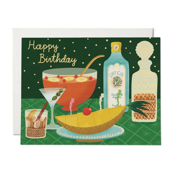 Boozy Birthday Birthday Greeting Card