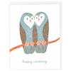 Loving Owls Wedding Card