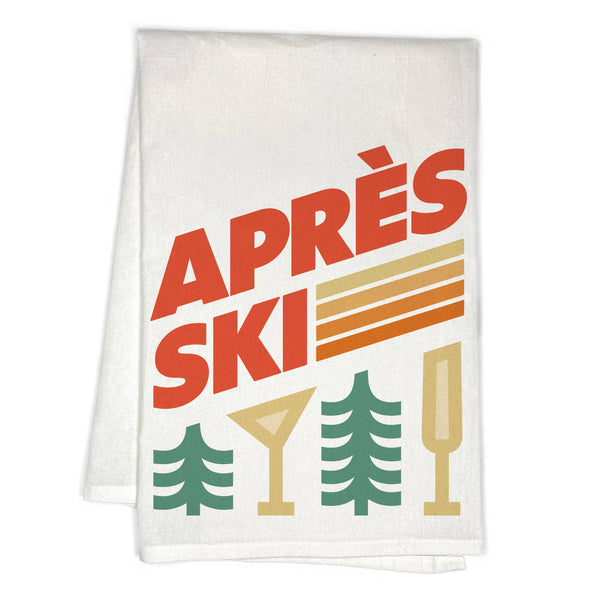 Apres Ski Retro Alpine Tea Towel