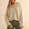 Light Weight Button Front Cardigan - Rose