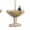 Beaded Fabric Cocktail Ornaments