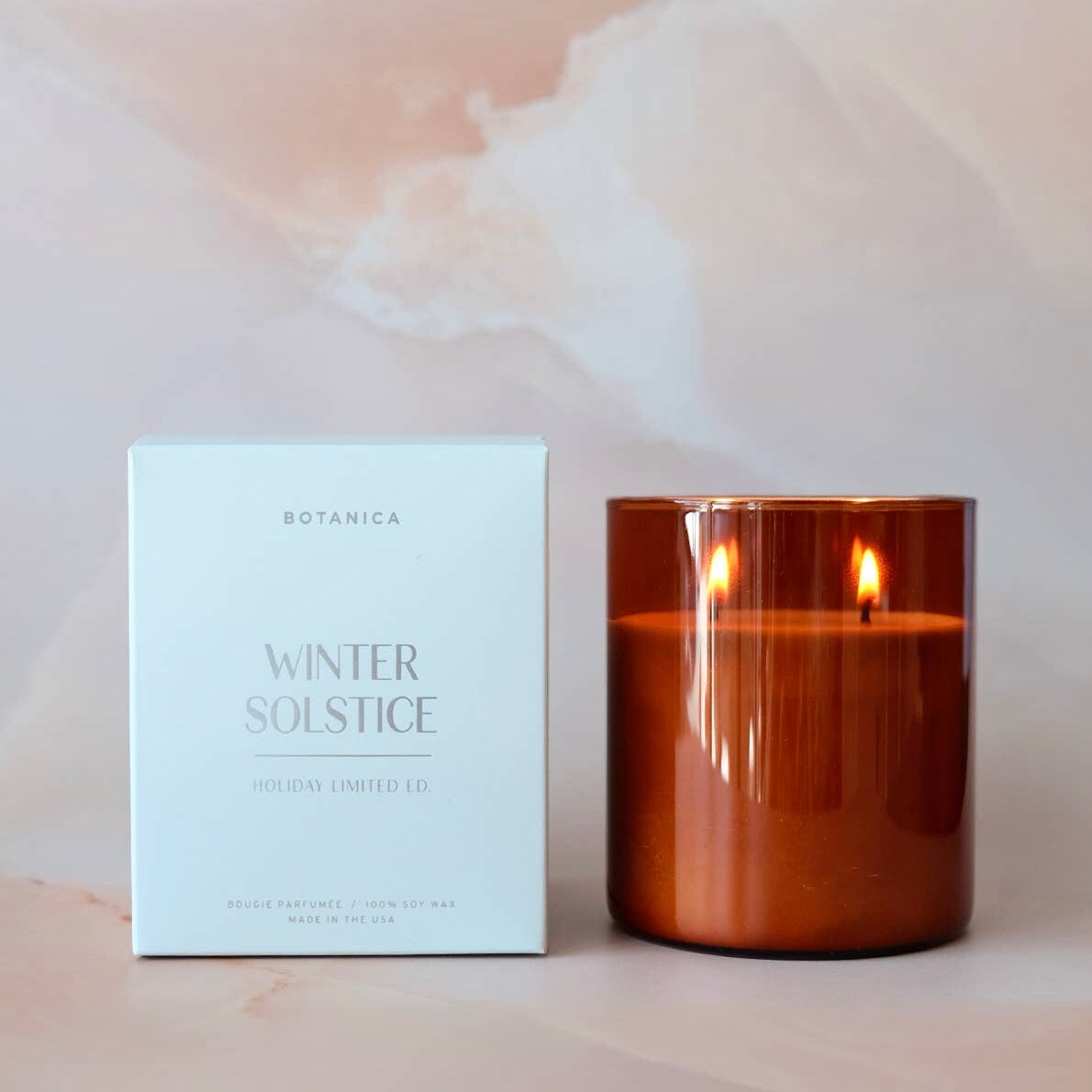 Winter Solstice Holiday Candle