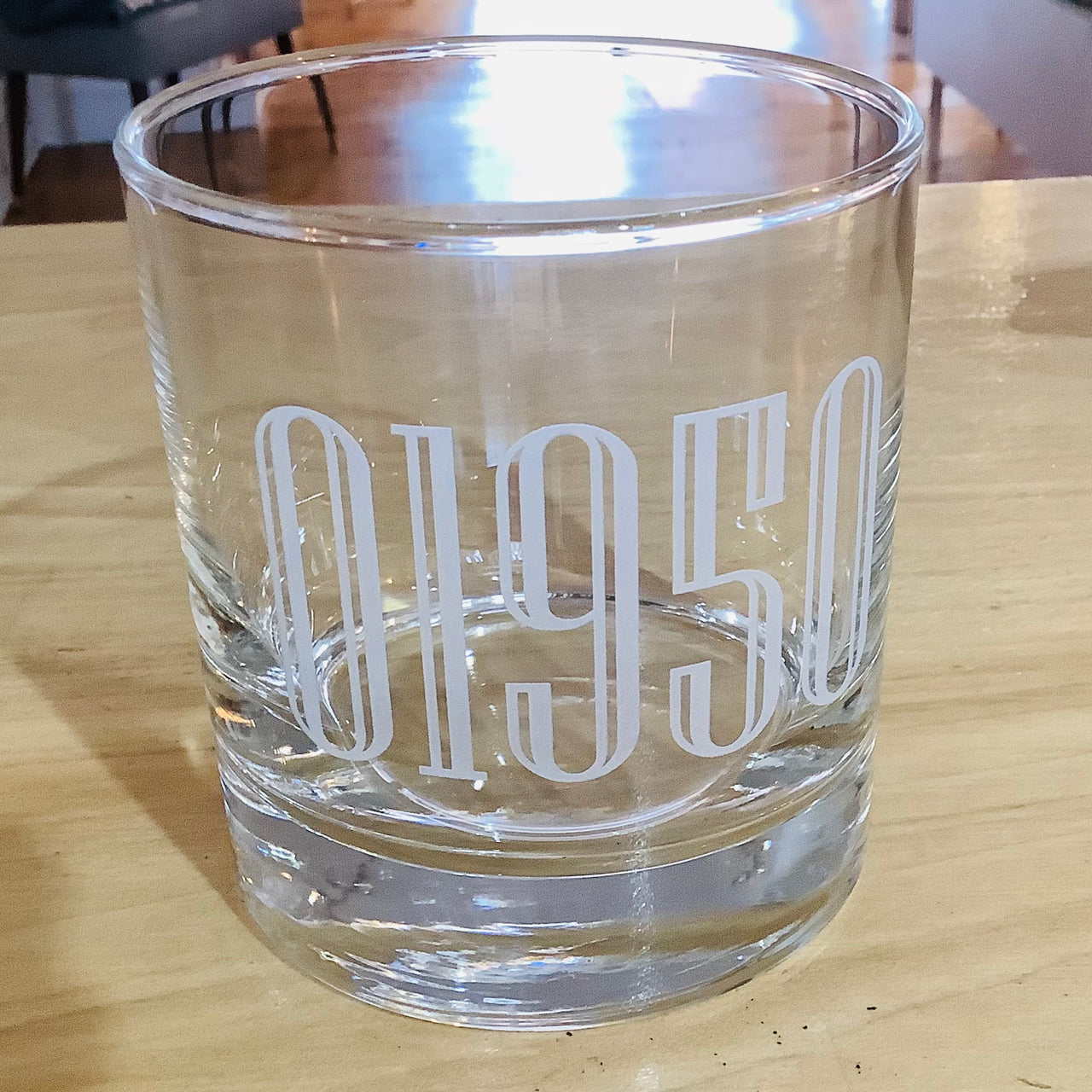 Newburyport Zip Code Whiskey Glass