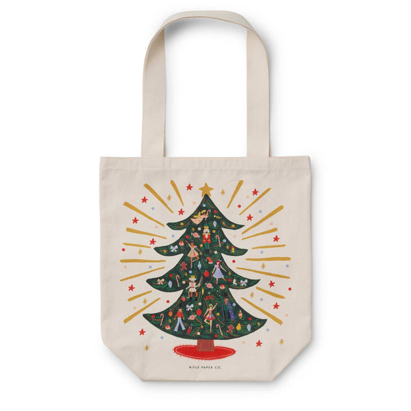 Holiday Tree Canvas Tote Bag