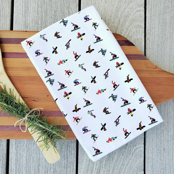 Snowboarder Bliss Tea Towel