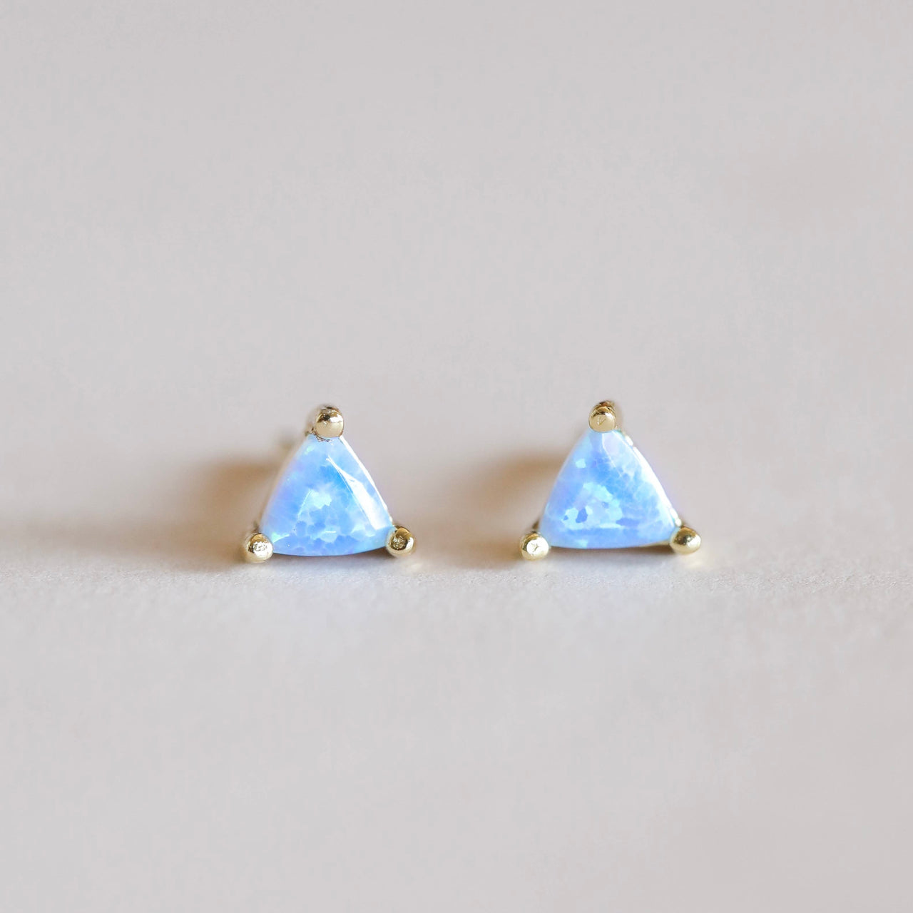 Mini Energy Gem Studs- Fire Opal