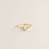 Opal Burst Gold Ring