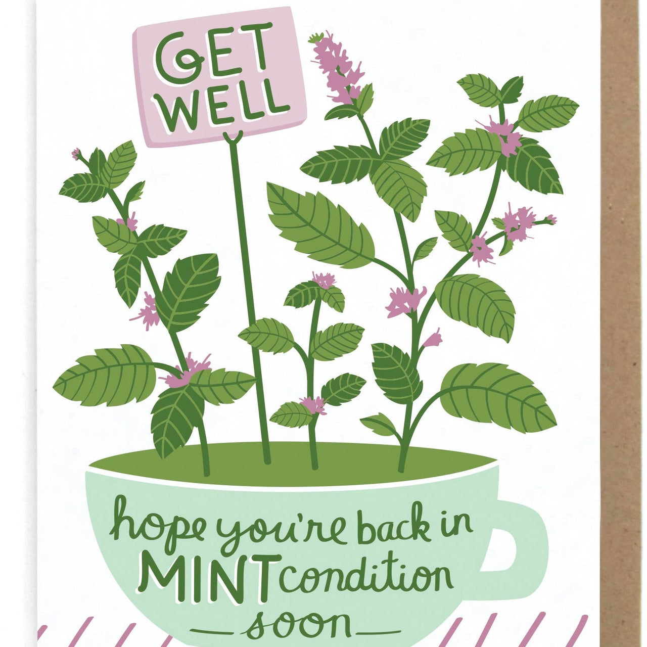 Mint Get Well Card